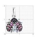 Подвеска из серебра с корундами и фианитами SOKOLOV 94033270, фото 4