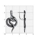 Серьги из серебра  95020117, фото 4