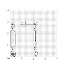 Серьги из серебра с фианитами  94026040 ,  коллекц. SKLV, фото 4