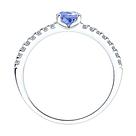 Кольцо из серебра с ситаллом и фианитами 92014510, фото 3