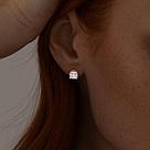 Серьги из  золоченого серебра с фианитами  93022385 ,, фото 3