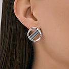 Серьги из серебра с эмалью Diamant 94-122-02385-1, фото 3