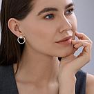 Серьги из серебра с фианитами Diamant 94-122-00012-1 вставка коллекц. SOKOLOV эксклюзивно для Diamant, фото 4