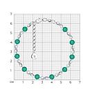 Браслет из серебра с агатами и фианитами SOKOLOV 92050156  вставка, фото 6