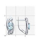 Серьги из серебра с топазами Diamant 94-320-00186-1  вставка   коллекц. SOKOLOV эксклюзивно для Diamant, фото 3