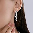 Серьги из серебра с фианитами Diamant 94-121-02172-5 вставка коллекц. SOKOLOV эксклюзивно для Diamant, фото 3