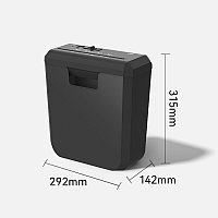 Шредер Deli, 2 уровень секретности (6 мм), 6 листов, 10 литров