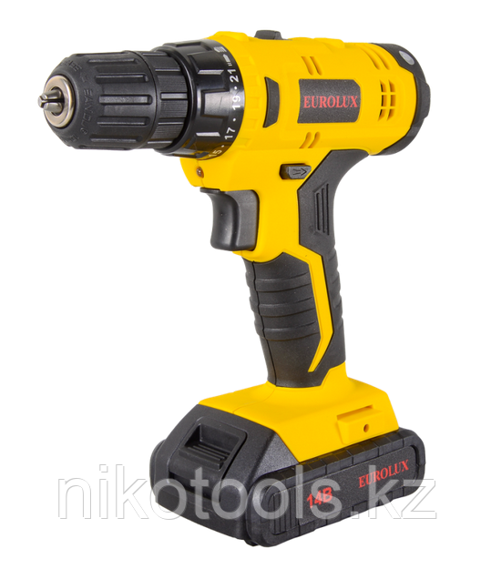 Дрель-шуруповерт аккумуляторная ДА-14/2Li Eurolux