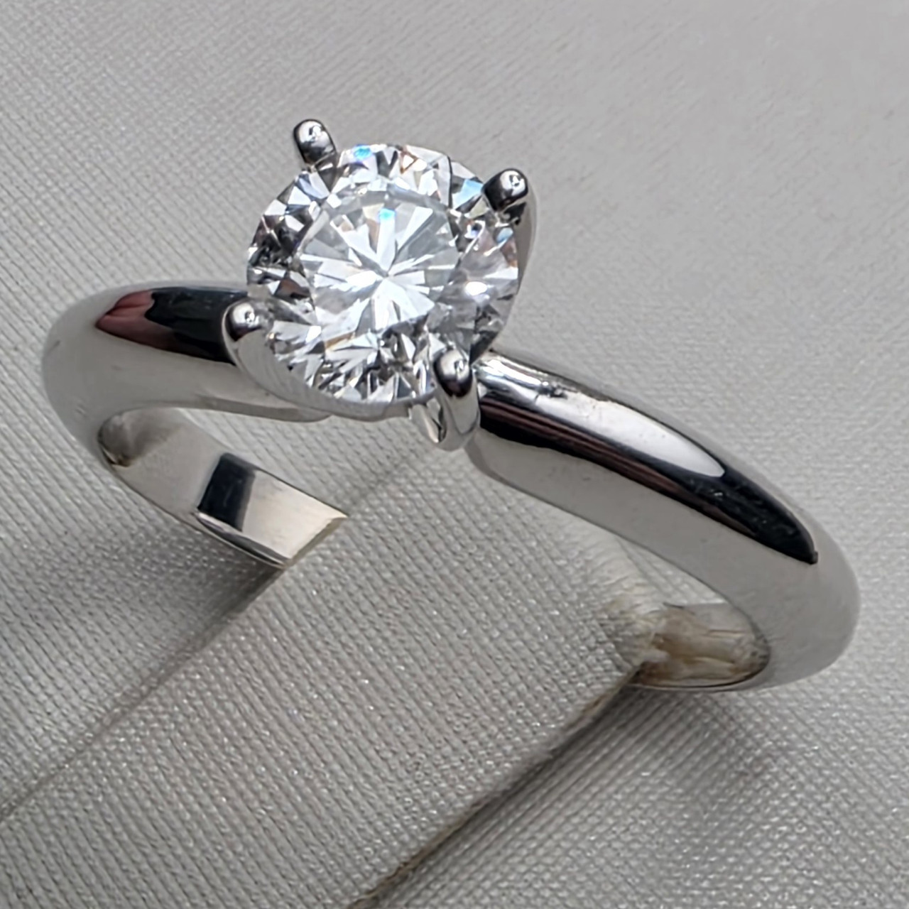 Сертификат GIA (Эл.серт.), золотое кольцо 585 проба, размер 15,5, с бриллиантом 0,54Ct SI2/H VG-Cut, 2,7г, фото 1