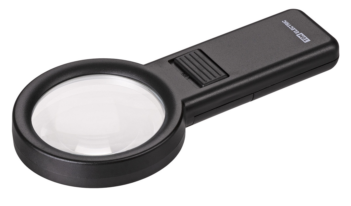 Лупа ручная с LED подсветкой, х6, TDM, фото 1