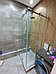 Душевое ограждение кабина из каленного стекла 8мм с раздвижными дверями купэ, фото 5