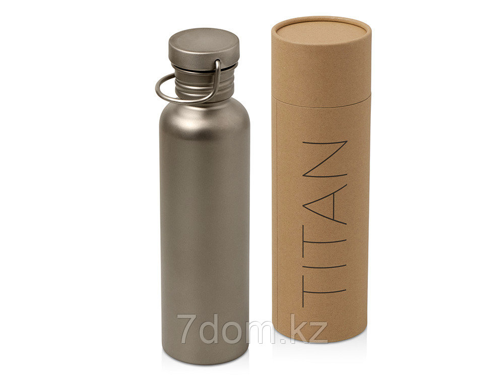 Бутылка для воды из титана Titan, 750ml, темно-серый, фото 1