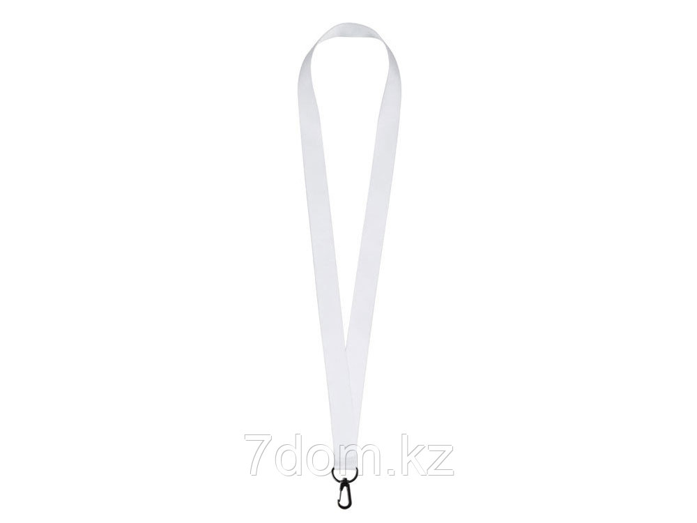 Ланъярд 2 см под сублимацию с трендовым карабином, черный, фото 1