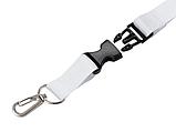 Ланъярд 2 см под сублимацию с карабином и межуровневым замком, серебристый, фото 4