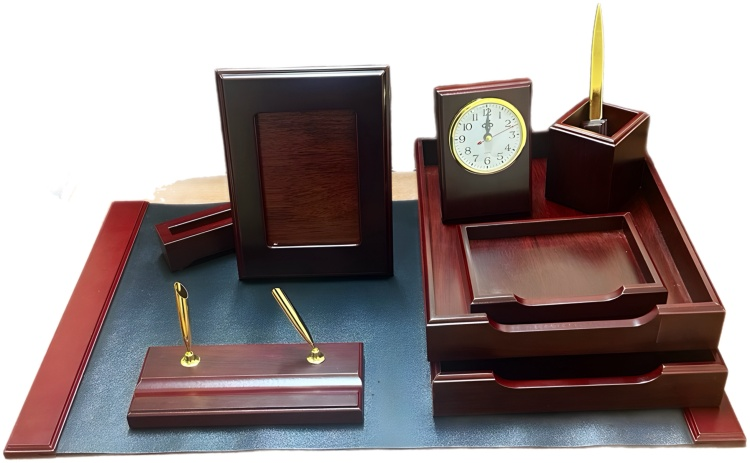 Набор для руководителя 110-8 , предметов 8 шт, бордовый