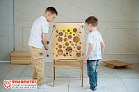 Тактильно-развивающая панель «Вкусный сыр»