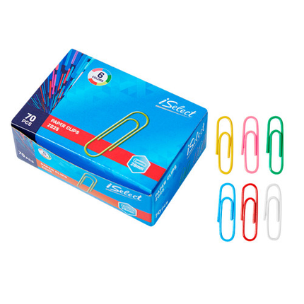 Скрепки DELI "i Select" 28 мм, цветные, 100 шт/упак, фото 1