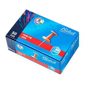 Гвоздики для доски DELI "i Select", цветные, 50 штук в коробочке