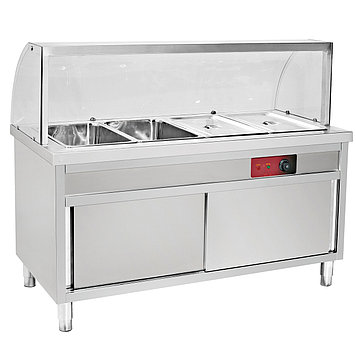 Мармит оборудование для ресторанов с 6 поддонами, электрический подогреватель для еды из нержавеющей сталт