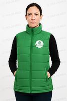 Жилеты утепленные с вышивкой логотипа