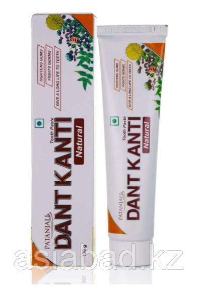 PATANJALI DANT KANTI NATURAL PASTE - Зубная паста 100GM, фото 1