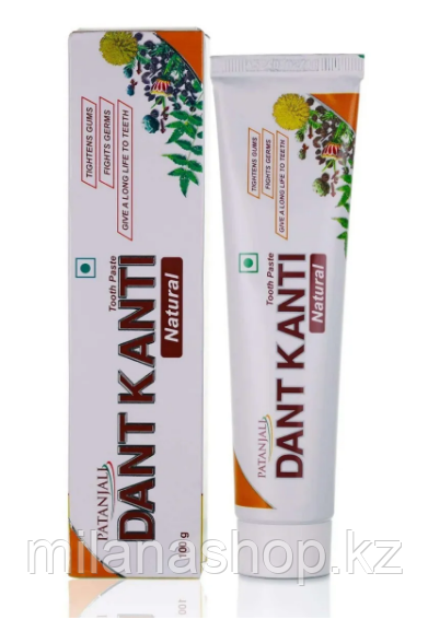 PATANJALI DANT KANTI NATURAL PASTE - Зубная паста 100GM, фото 1