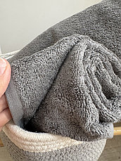 Полотенце серое банное  70*140, плотность 550. Узбекистан, фото 4