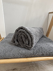 Полотенце серое банное  70*140, плотность 550. Узбекистан, фото 5