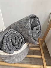 Полотенце серое банное  70*140, плотность 550. Узбекистан, фото 3