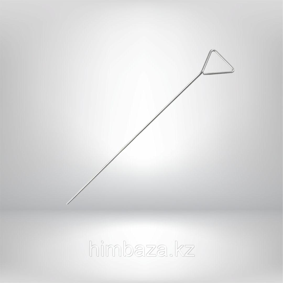 Шпатель Дригальского треугольный, нержавеющая сталь, 245 мм, фото 1