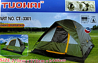 Палатка-шатер с дождевиком ЛЮКС TUOHAI CT-3301 Hewolf 210* 210* h 145 см