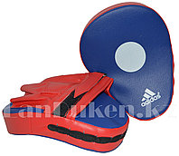 Лапы для бокса сине-красные с надписью и красной перчаткой