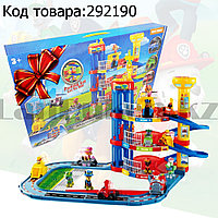 Набор игровой для детей из серии Щенячий патруль - Парковка 3-этажная с дорогой и лифтом 4 машинки в комплекте