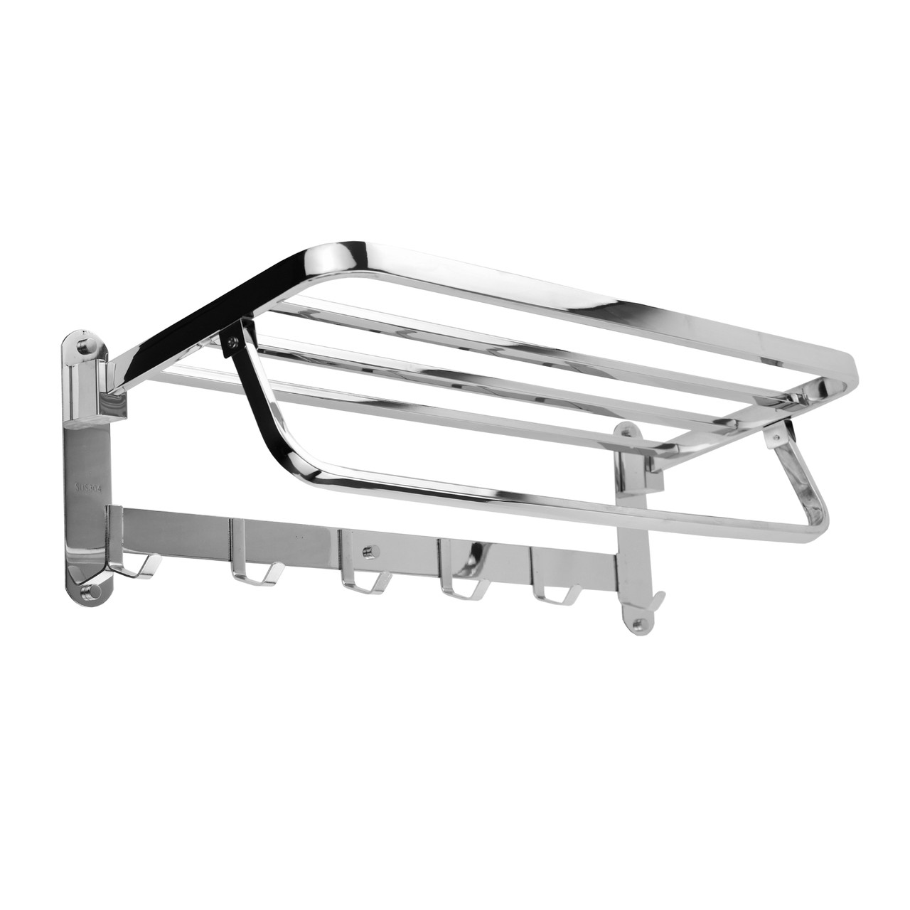 PD006 Полотенцедержатель откидной, хром, фото 1