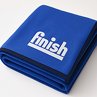 Пледы с вышивкой логотипа