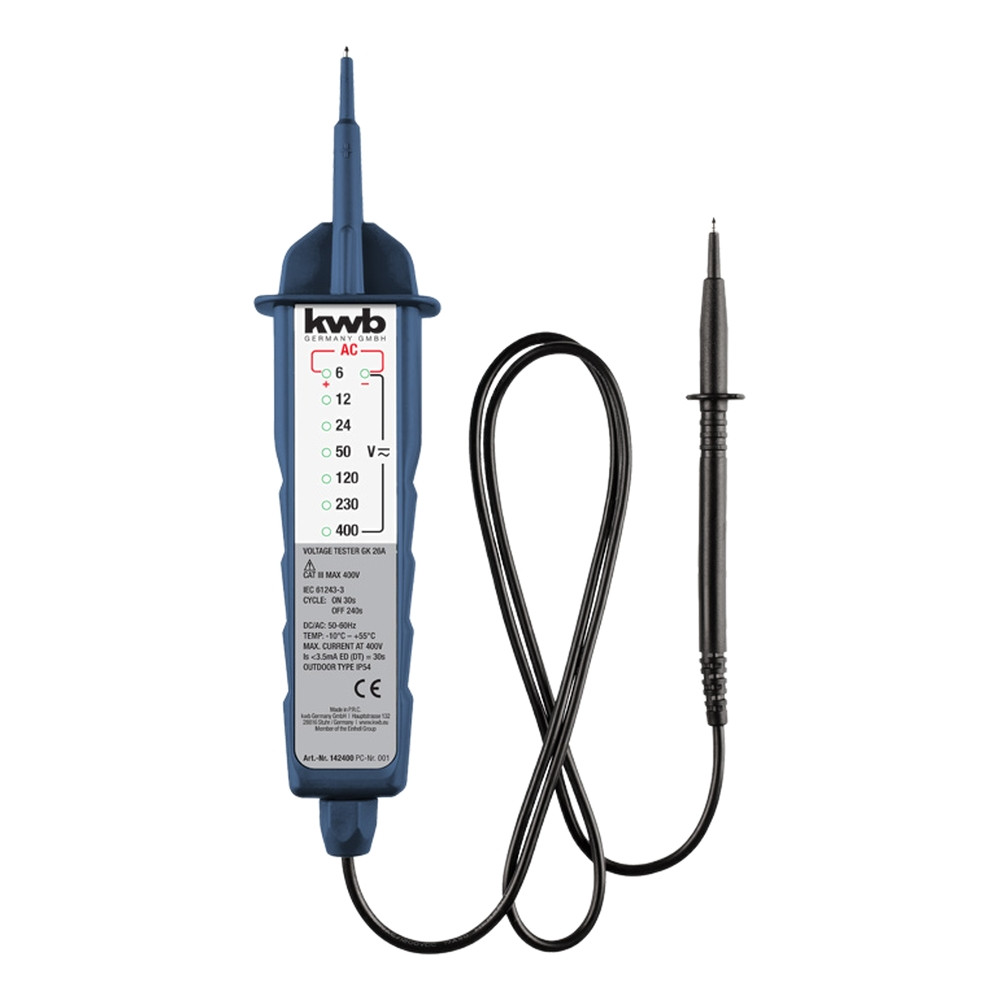 Двухполюсной тестер напряжения KWB 142400, фото 1