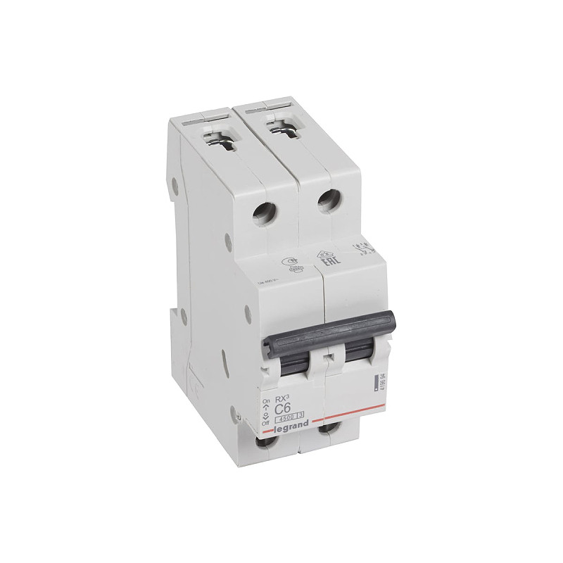 RX3 Авт.выключатель 4,5кА 6А 2П C Legrand E-PRO