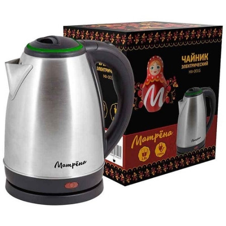 Чайник Матрёна MA-001 зеленый 1,8л, 1,5кВт, нерж., фото 1
