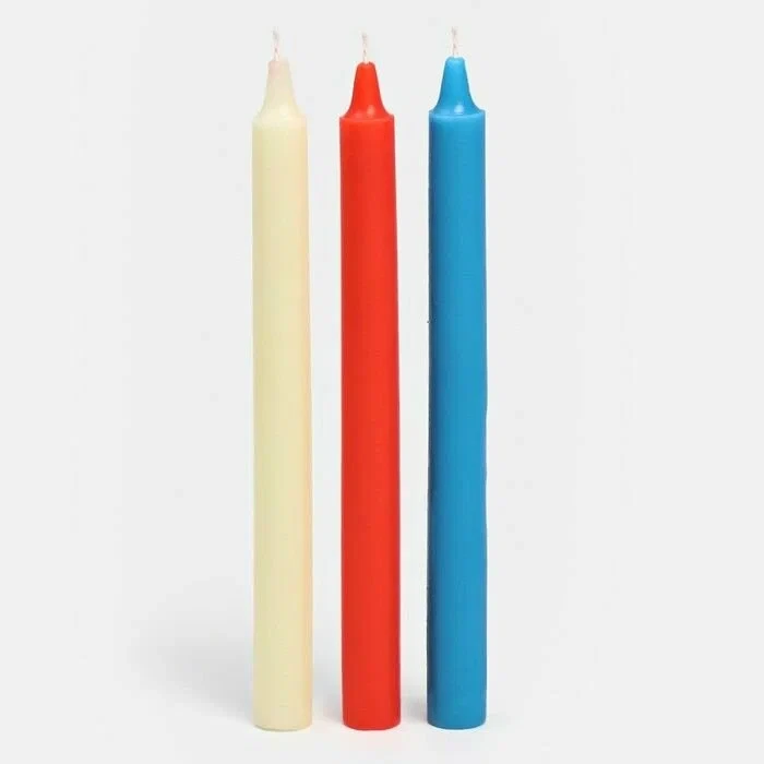 Свечи Оки-Чпоки, низкотемпературный воск, 19 см, набор 3 шт 9228064, фото 1