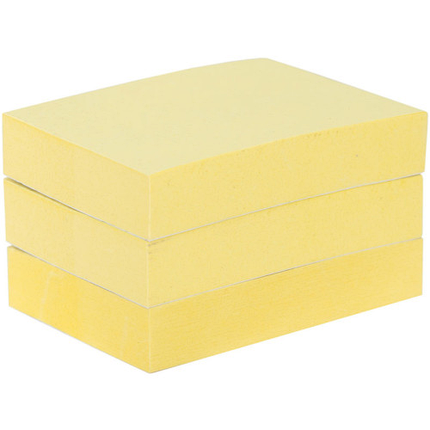 Клейкие листки DELI "Stick Up", 51х38 мм, 3 блока х 100 л, желтые, фото 2