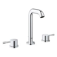 Смеситель для раковины GROHE Essence на 3 отверстия с донным клапаном, хром 20296001