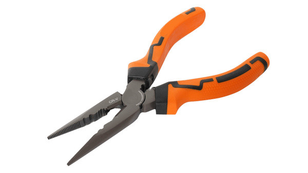 Длинногубцы прямые, 160 мм , двухкомпонентные рукоятки. Ракета