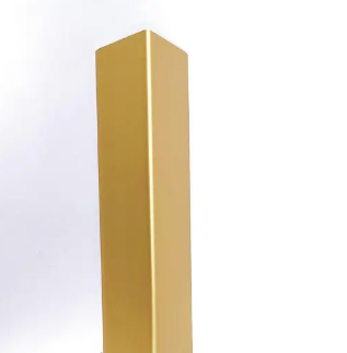 Уголок наружный 1х1 см , золотой, матовый, фото 1