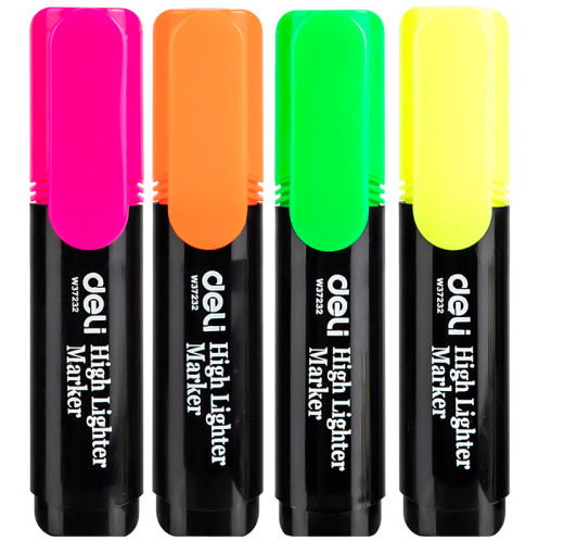 Набор текстовыделителей DELI "Delight" 1-5 мм, 4 цвета