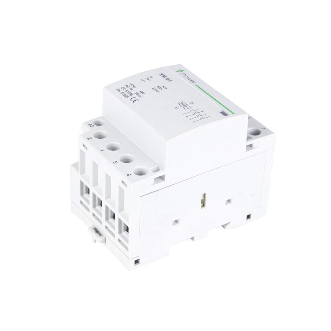 Контактор модульный iPower КМ-63 4Р 63А, фото 1