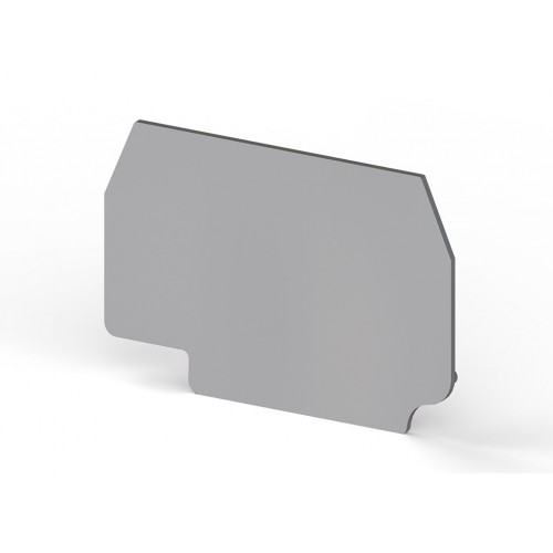 Концевой сегмент на клеммники AVK 4R/A, (серый); NPP AVK 4R/A, фото 1