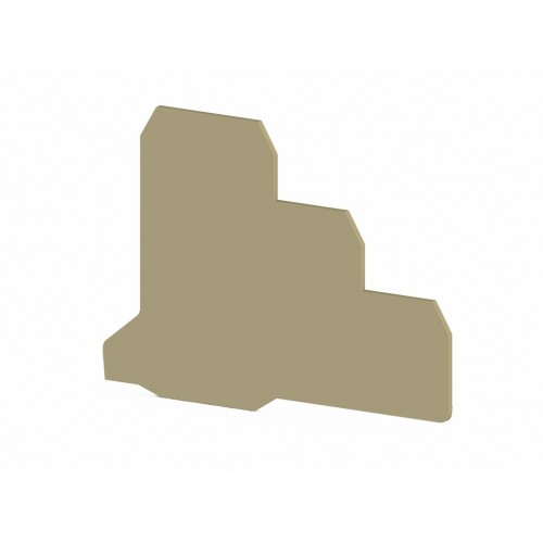 Концевой сегмент на клеммники 3-х ярусные PUK3S*, (бежевый); NPP PUK3S, фото 1