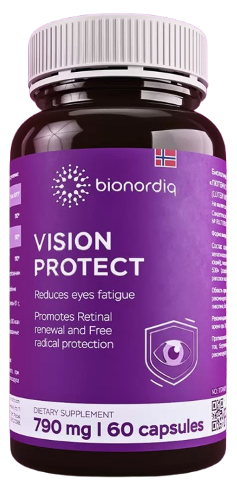 Витаминный комплекс для глаз и зрения Vision Protect, 60 капсул, фото 1