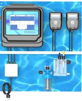 Станция дозирования POOLTEC HOME PH/RX с двумя перистальтическими насосами MP2-HT до 300 м3 бассейна, фото 1