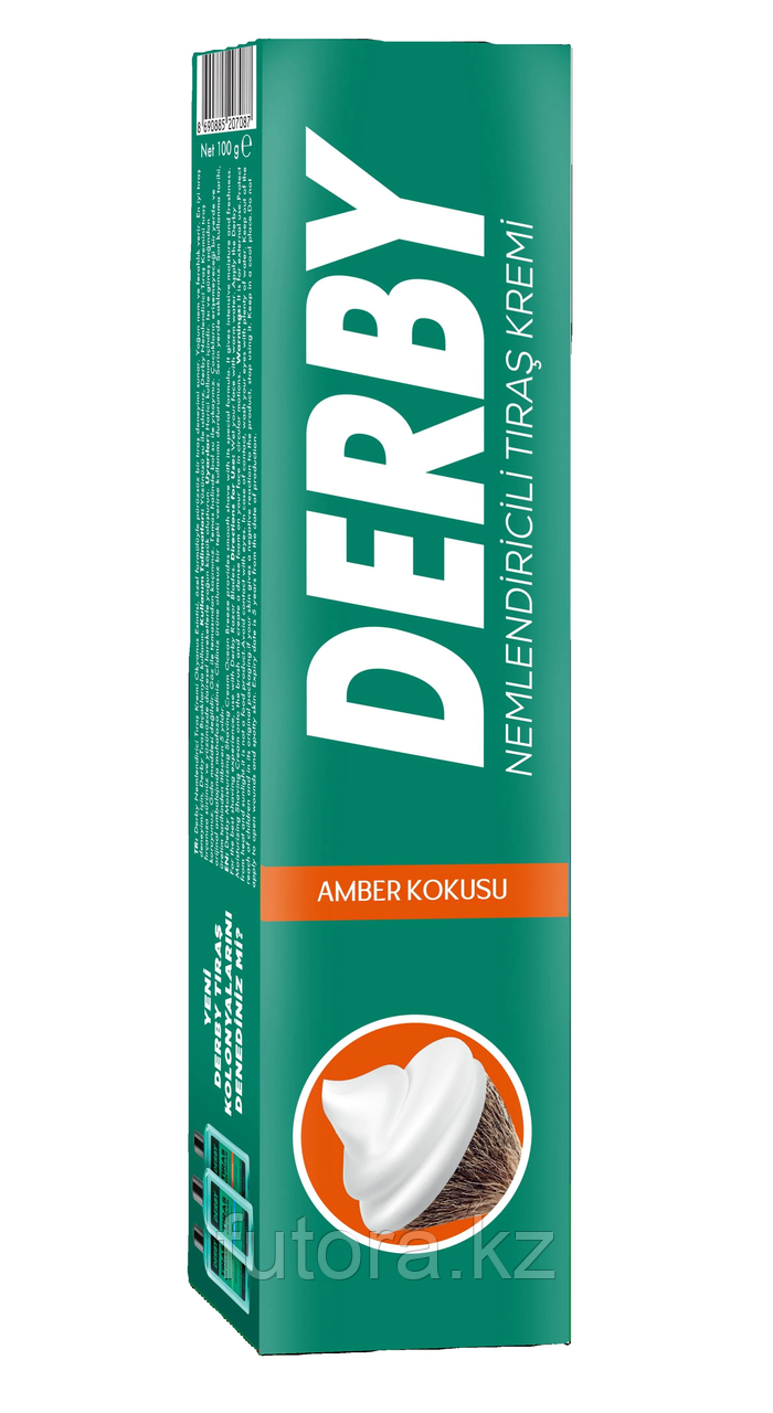 Крем для бритья "DERBY Moisturizing Shaving Cream -Amber Scent", фото 1